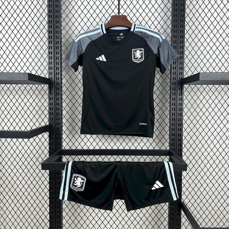 Kit Infantil Aston Villa Away 25/26 Adidas